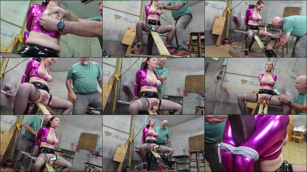 Helplessly bound to the inquisitor chair as she is fucked by a machine [FullHD 1080P]