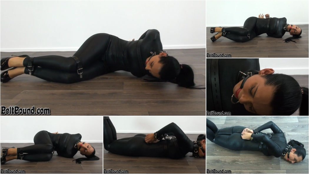 Nicole - Catsuit and leather straps [HD 720p]